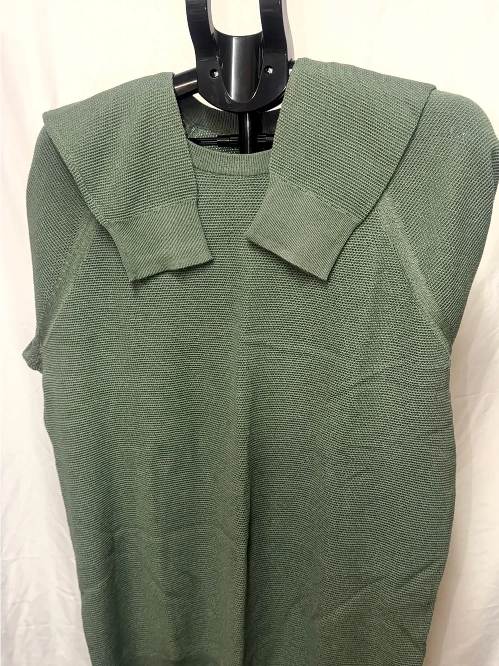 J. Crew Men's Raglan Olive Crewneck Sweater